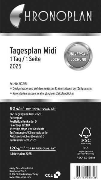 Produktbild Chronoplan Tagesplan (Deutsch)