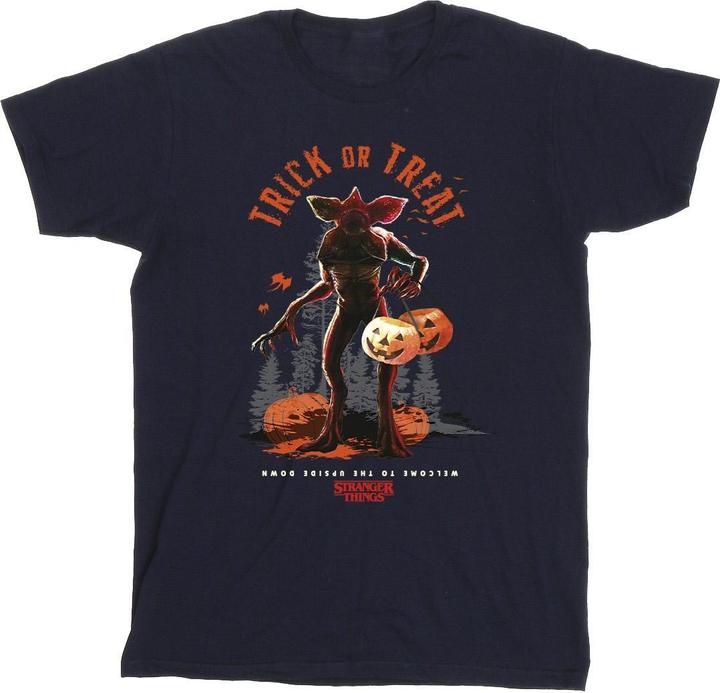 Netflix Stranger Things Trick Or Treat Demagorgon TShirt Jungen (140, 146)