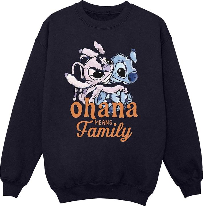 Actual product image Disney Mens Lilo And Stitch Ohana Angel Hug Sweatshirt (XL)