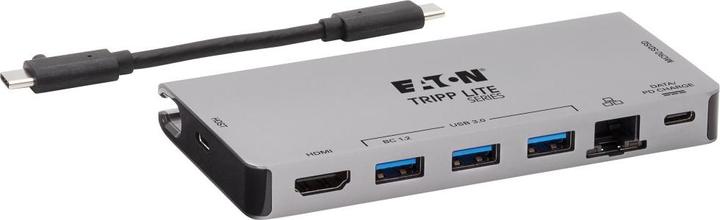 Produktbild Eaton USB-C Dock - 4K HDMI USB 3.2 Gen 1 USB-A Hub GbE Memory Card 100W PD Charging Detach (USB-C, 4 Ports)