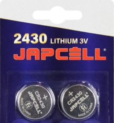 Immagine prodotto Japcell Litio CR2430 (2 pz., CR2430, 280 mAh)