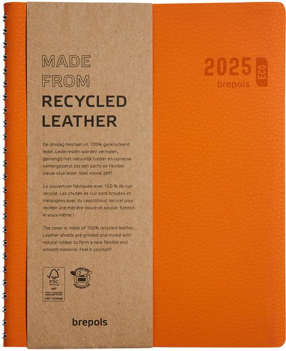 Actual product image Brepols Agenda Timing Calvi 2023 668700840 orange, 1W/2S, 17.1x22cm (A5, Dutch, French, English, Italian, German)