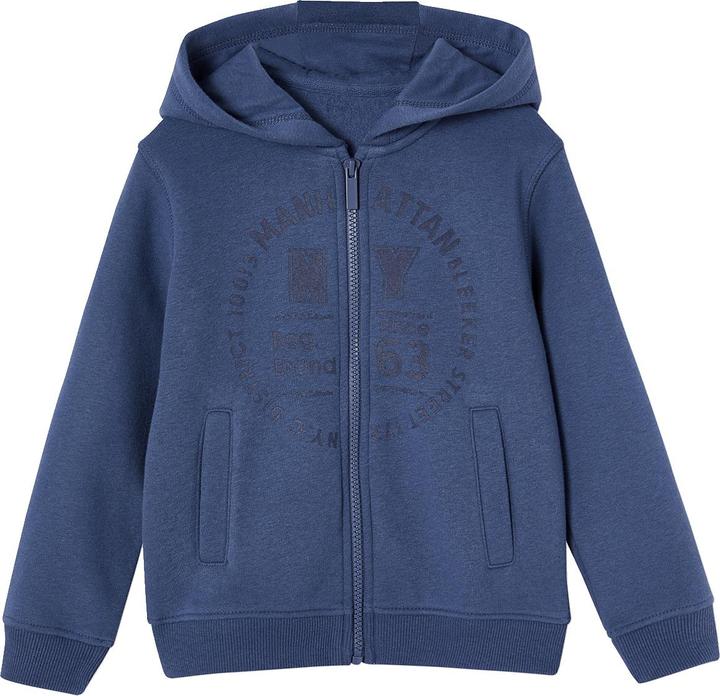 Actual product image Vertbaudet Boys' sports hooded sweat jacket with zip BASIC (158)