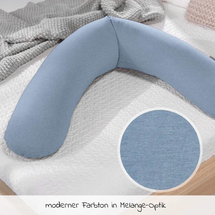 Actual product image Theraline Nursing pillow "The Original" with micro pearl filling incl. cover 190 cm (190 cm)