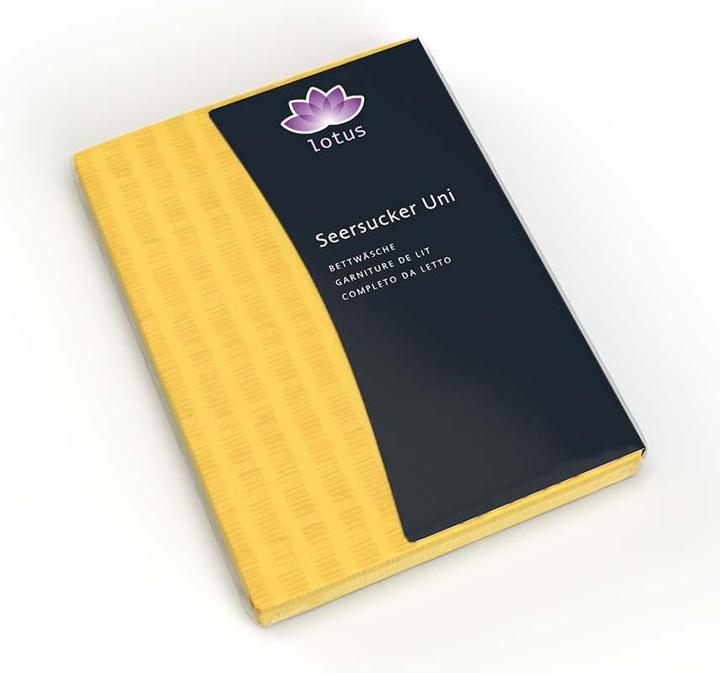 Actual product image Lotus Bettwaren Bed Linen Satin Seersucker uni (Duvet cover, 200 x 210 cm)