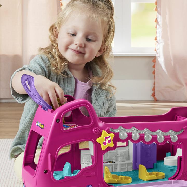 Actual product image Fisher-Price Little People Barbie Little Dreamcamper playset with lights and sounds, 2 figures (85)