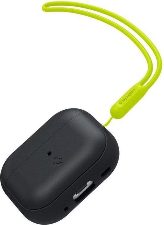 Produktbild Spigen SILICONE FIT STRAP Apple AIRPODS PRO 1 / 2 BLACK/PHANTOM GREEN (Kopfhörer Tasche)