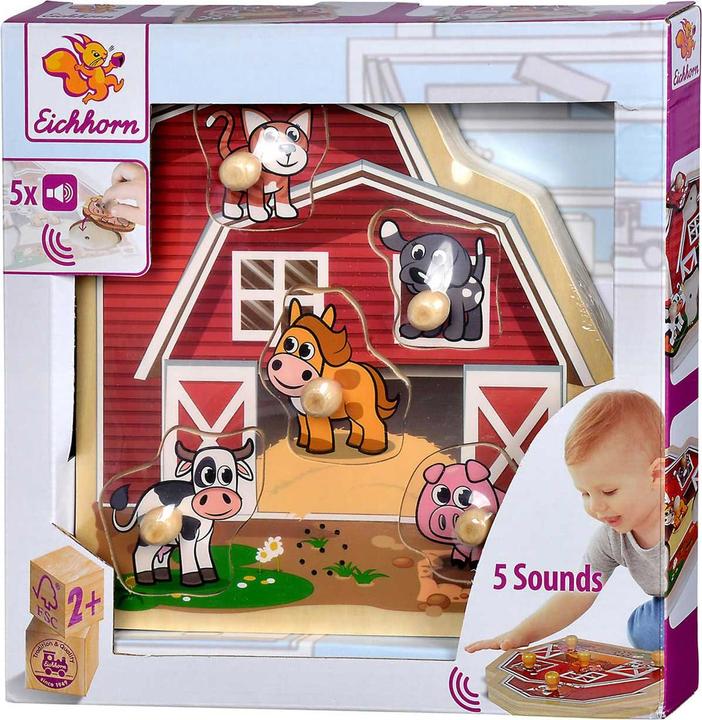 Actual product image Eichhorn Puzzle with sound (5 pieces)