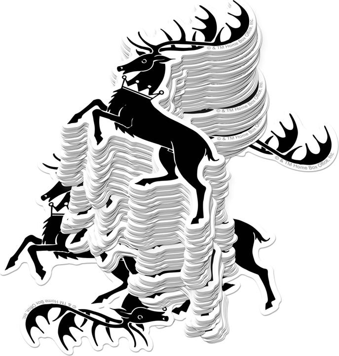 Actual product image Game of Thrones Deluxe Baratheon Stickers (Pack of 50)