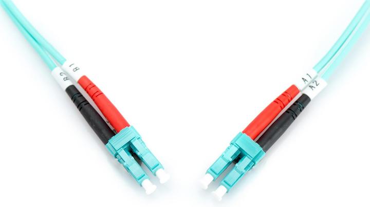 Actual product image Digitus Fiber optic patch cable LC to LC multimode 50/125 m duplex length 7m class OM3 (UTP, CAT6, 7 m)