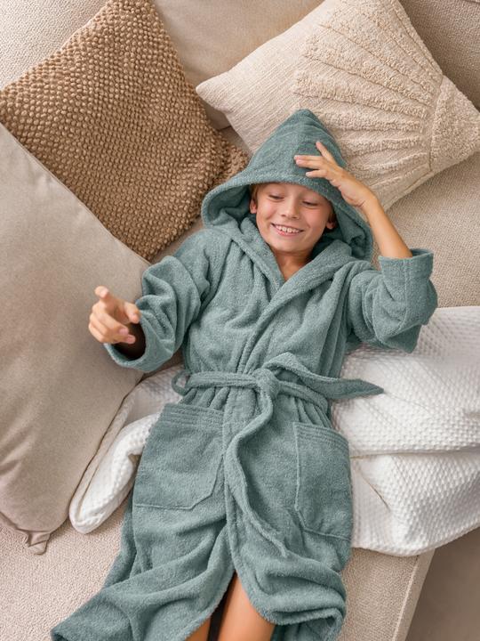 Productafbeelding Möve Superwuschel Kinder &Tieners jas met capuchon rood (164)