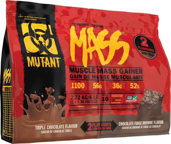 Image du produit Mutant Mass Dual Chamber Bag, sachet de 2720 g (Triple Chocolat, Brownie au caramel au chocolat, 1 pcs, 2720 g)