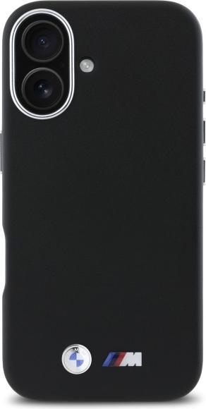 Actual product image BMW BMHCP16S23PMWK iPhone 16 6.1" czarny/black hardcase M Smooth Full Wrapped Metal (Apple iPhone 16)