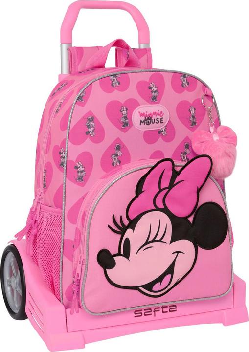 Image du produit Minnie Mouse Sac à dos scolaire à roulettes Loving Rosa 33 x 42 x 14 cm