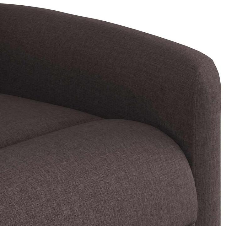 Image du produit VidaXL Fauteuil de massage avec fonction releveur Tissu marron foncé