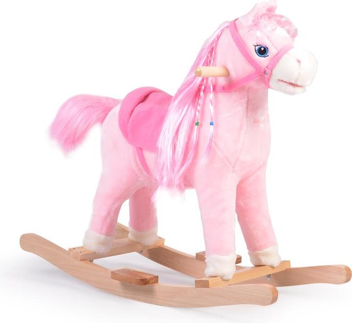 Actual product image Moni Rocking Horse Plush Rose WJ-001