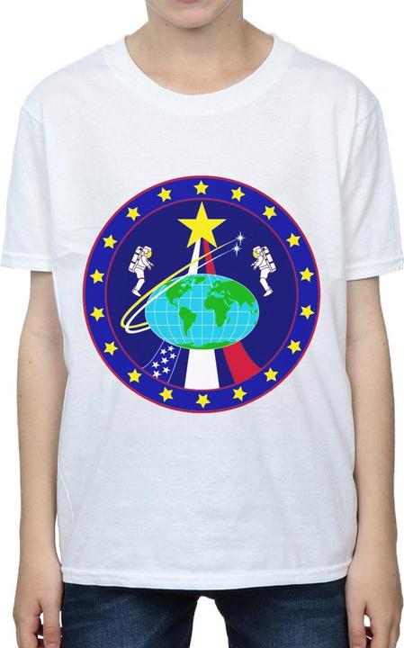 Actual product image Nasa Boys Classic Globe Astronauts T-Shirt (140, 146)