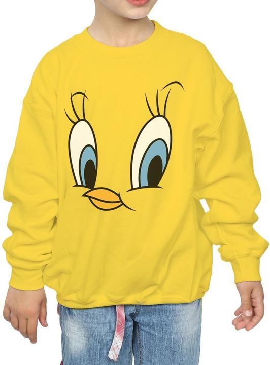 Actual product image Looney Tunes Girls Tweety Pie Face Sweatshirt (128)