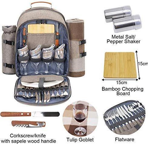 Produktbild Sunflora Picknickrucksack Set