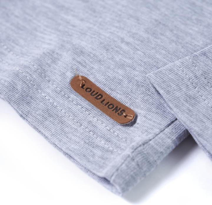 Immagine prodotto VidaXL Camicia da bambino a maniche lunghe grigio melange 104,Materiale: 95 (104)