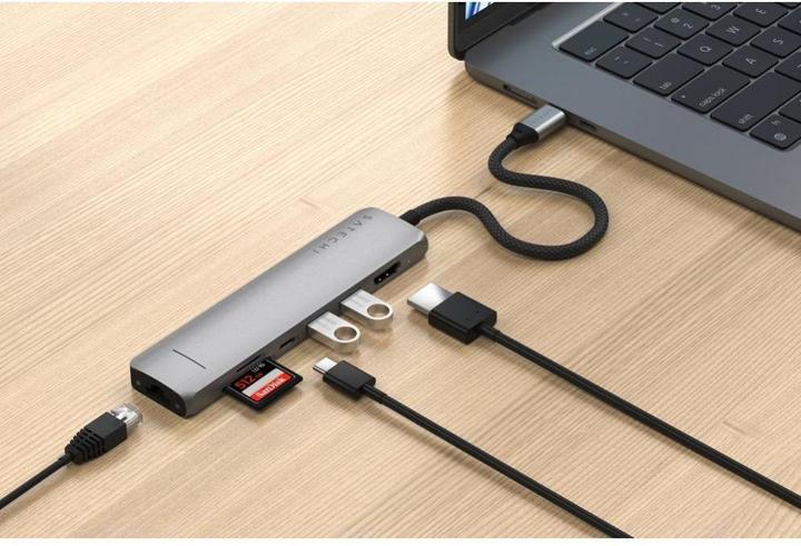 Immagine prodotto Satechi Slim 7 Multiport Hub Space Grey (USB-C, 7 Porti)