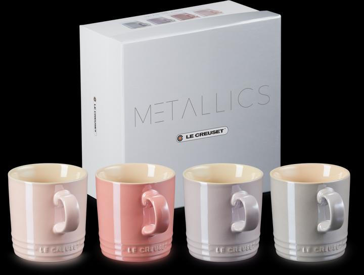 Actual product image Le Creuset Mug 350 ml set of 4 Metallics Rosé (350 ml, 4 x)
