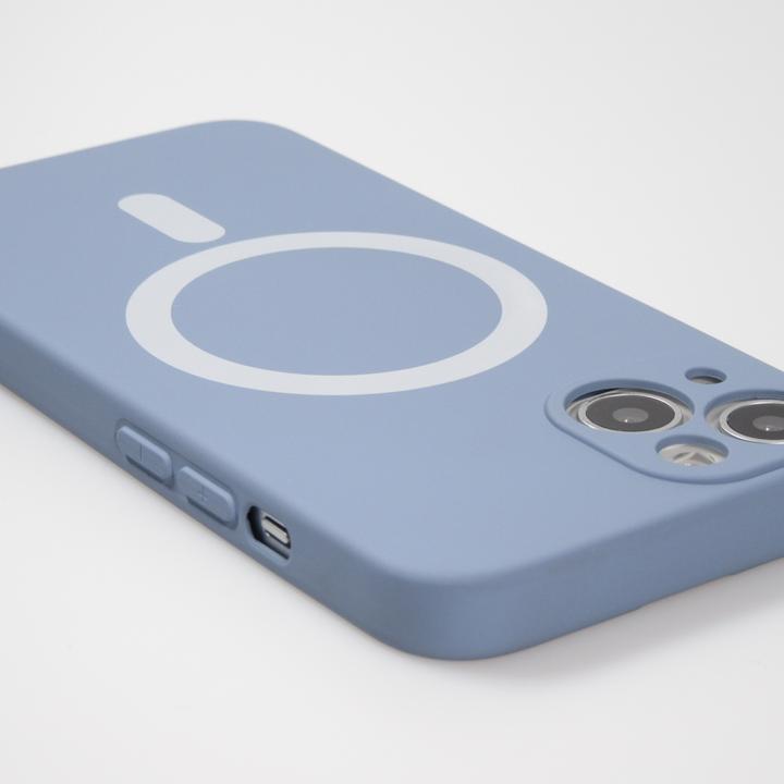 Produktbild PhoneLook Hülle Soft-Shell silikon cover mit MagSafe und Kameraschutz grau (Apple iPhone 13)