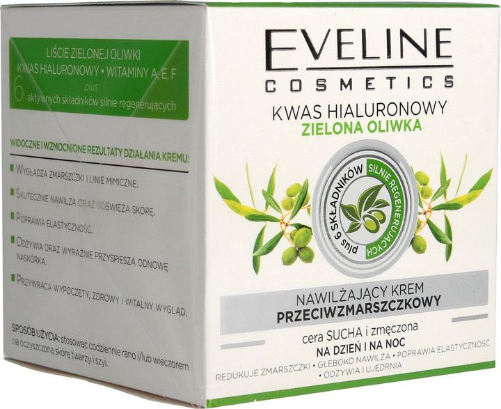 Eveline Moisturizing Anti-Wrinkle Cream On Day And For Green Olive Night 50Ml (50 ml, 24h Creme)