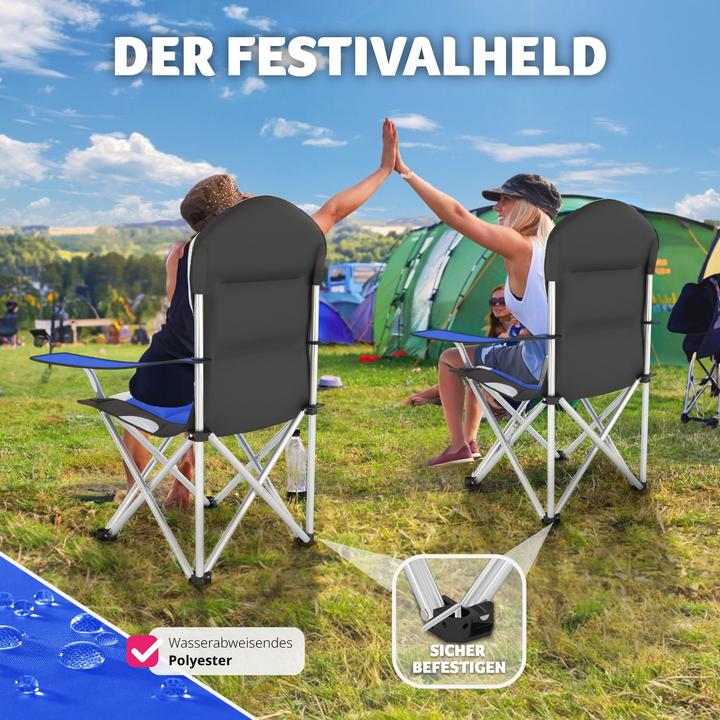 Produktbild tectake 4x Campingstuhl