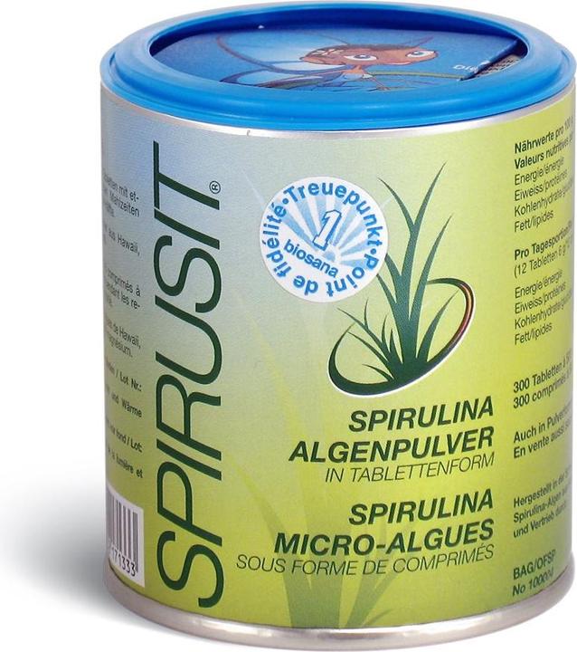 Image du produit Spirusit Microalgues en comprimé 500 mg (300 pièce(s), Cachets, 200 g)