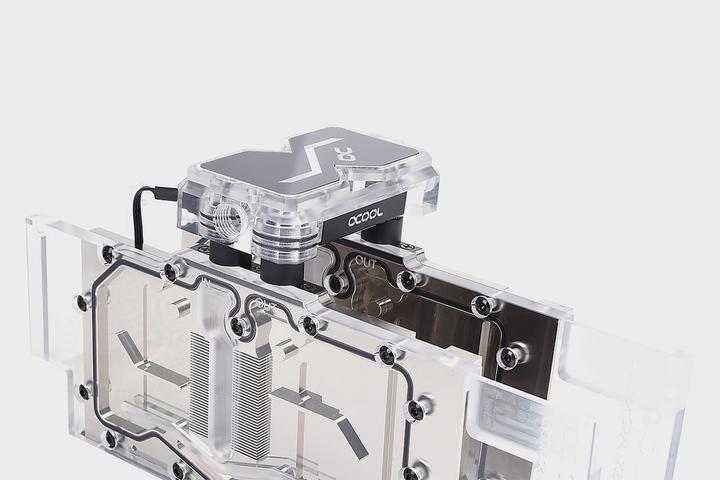 Produktbild Alphacool GPX SLI Connector Dual - Plexi - Addressable RGB - 3 PCI-E Space