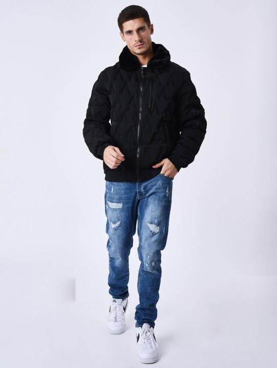Produktbild Project X Paris daunenjacke mit fliegerkragen und pelzbesatz (XL)