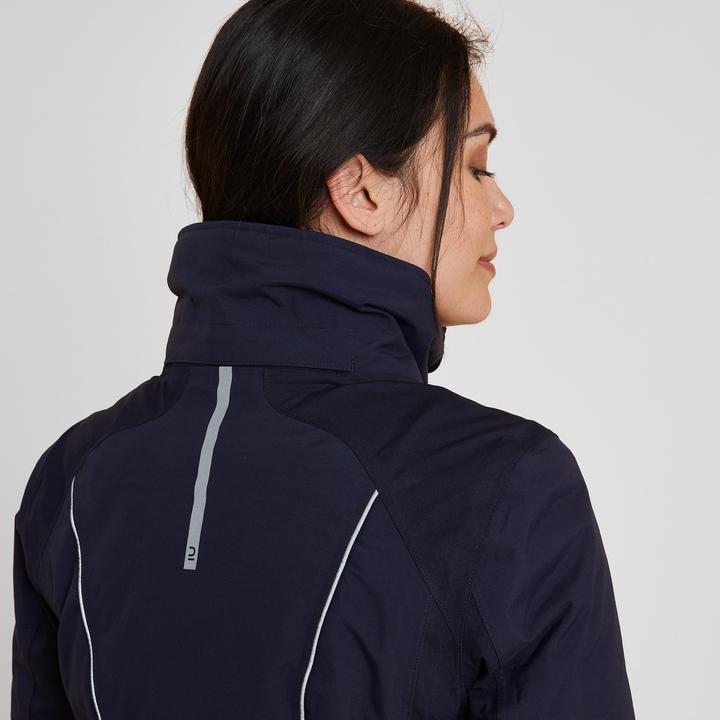 Image du produit Fouganza Veste d'équitation d'hiver 580 imperméable femme bleu (XS)