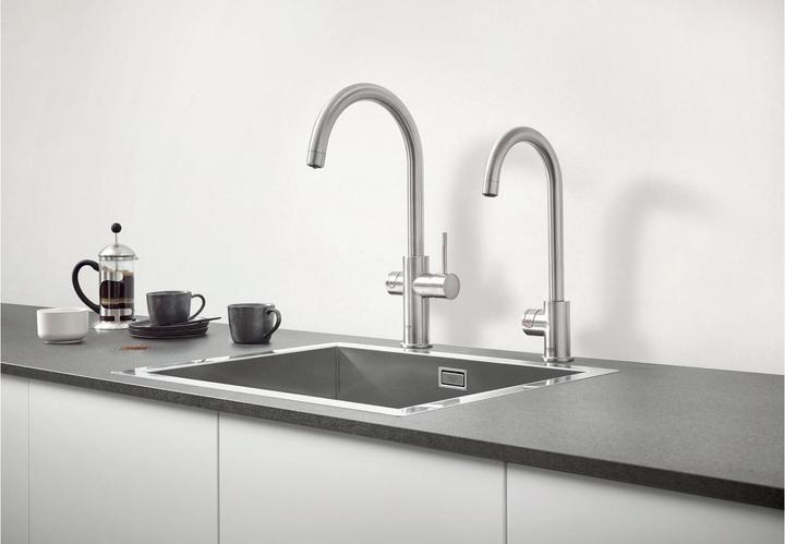 Image du produit Grohe Robinet de cuisine avec fonction filtre Blue supersteel mat 31323