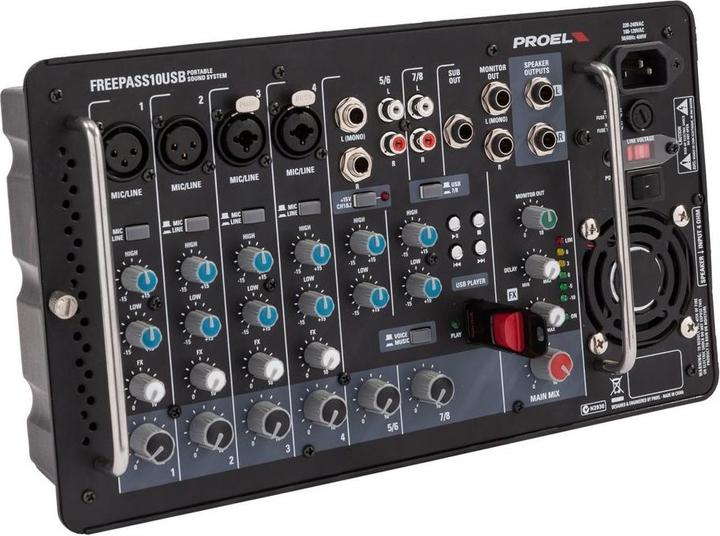 Image du produit Proel Freepass10usb (Actif, 2x 250 W)