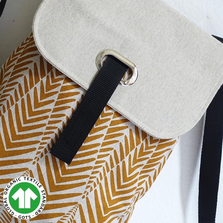 Image du produit Only-Bags.Store Coton biologique toile BackPack avec fermeture éclair, sac à dos, sac à dos