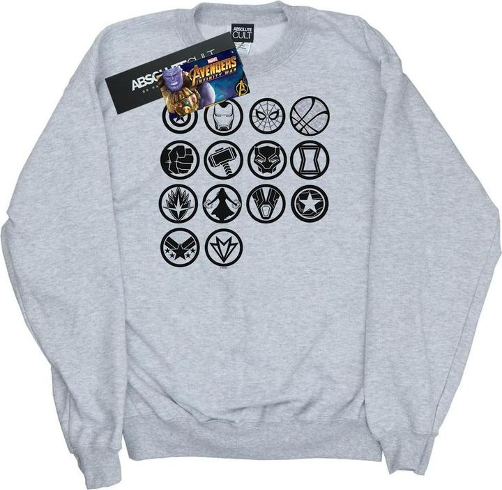 Immagine prodotto Felpa uomo Avengers Infinity War Icons Assemble in cotone (L)