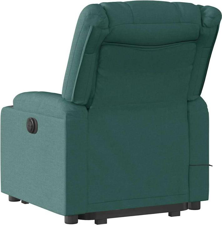 Immagine prodotto VidaXL Poltrona massaggiante con ausilio stand-up in tessuto verde scuro