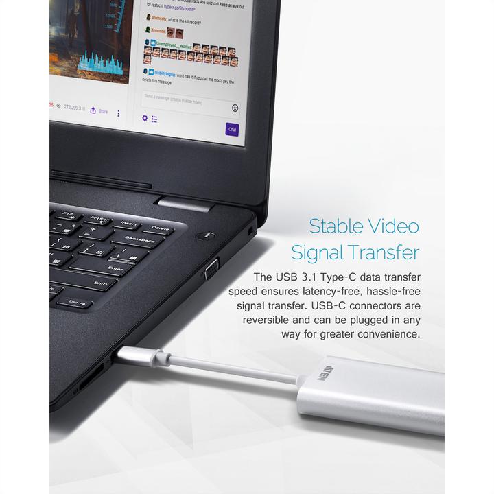 Immagine prodotto Aten USB Typ C — HDMI (Typ A)