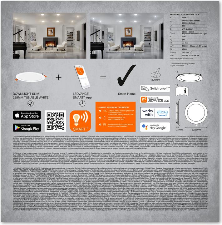 Produktbild Ledvance Smart Recess Slim Downlight (2000 lm)