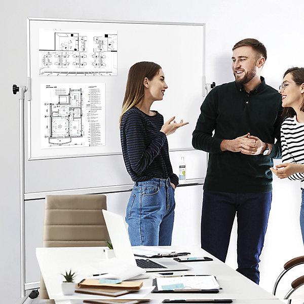 Immagine prodotto Magnetoplan lavagna bianca mobile CC, 120x90cm (90 x 120 cm)