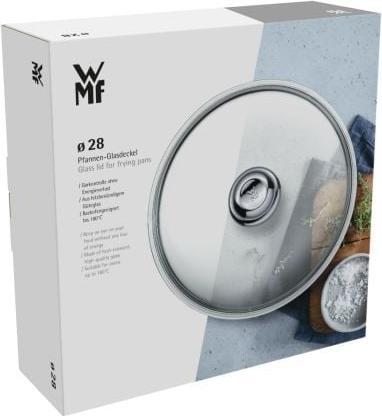 Produktbild WMF Glasdeckel Pfannendeckel 28cm Kochtopfdeckel Ersatzdeckel Metallknauf (28 cm, Glas, Metall)
