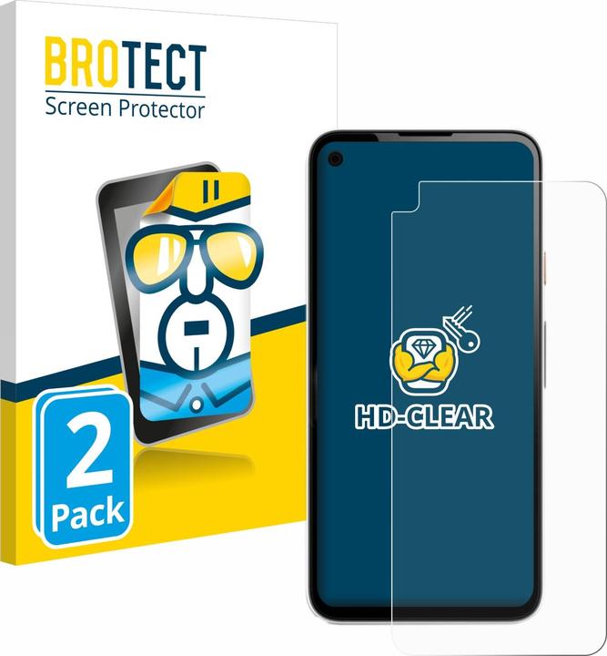 Actual product image BROTECT Screen Protector Clear (2 Piece, Google Pixel 4a)
