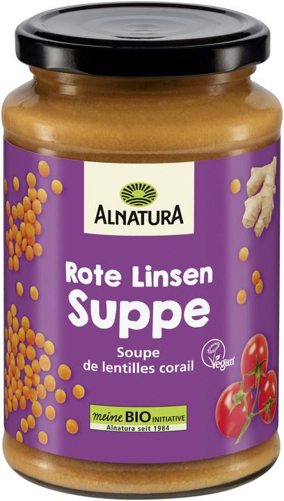 Produktbild Alnatura Bio Rote Linsen Suppe (375 ml)