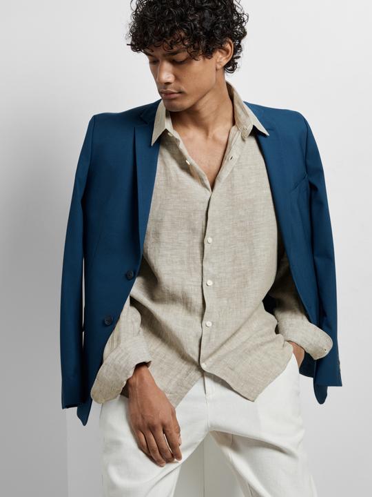 Actual product image Slhregkylian-Linen Shirt Ls Classic Noos (XL)