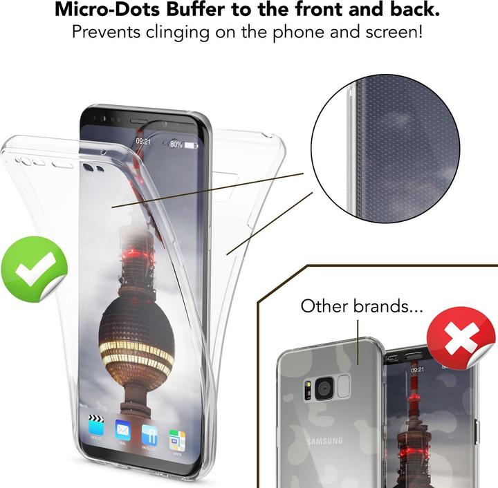 Actual product image Nalia 360 degree cell phone case (Samsung Galaxy S8)