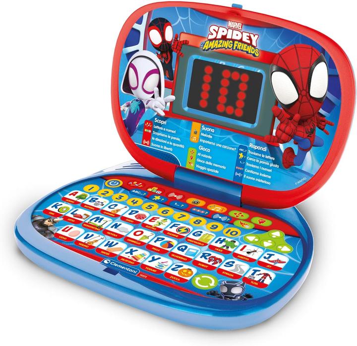 Actual product image Clementoni Spidey Laptop 3+ (Italian, English)