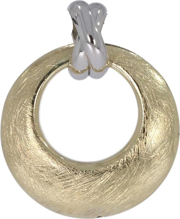 Image du produit Xen Pendentif rond mat glacé bicolore (Taille unique, Argent 925)