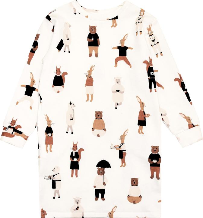 Actual product image Hebe Warm sweatshirt dress with animal motif (80)