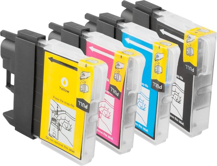Image du produit Plutoos Brother LC-980 Cartouches XXL compatibles, jeu de 4 couleurs LC-980VALWE
